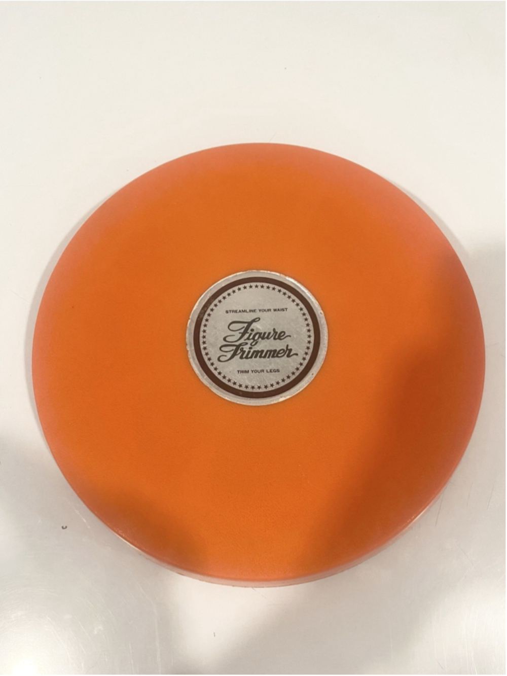 Vintage Figure Trimmer Waist Twisting Exercise Disc Orange 1970s Retro Fitness